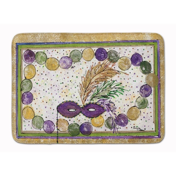 Carolines Treasures Mardi Gras Beads Machine Washable Memory Foam Mat 8059RUG - main